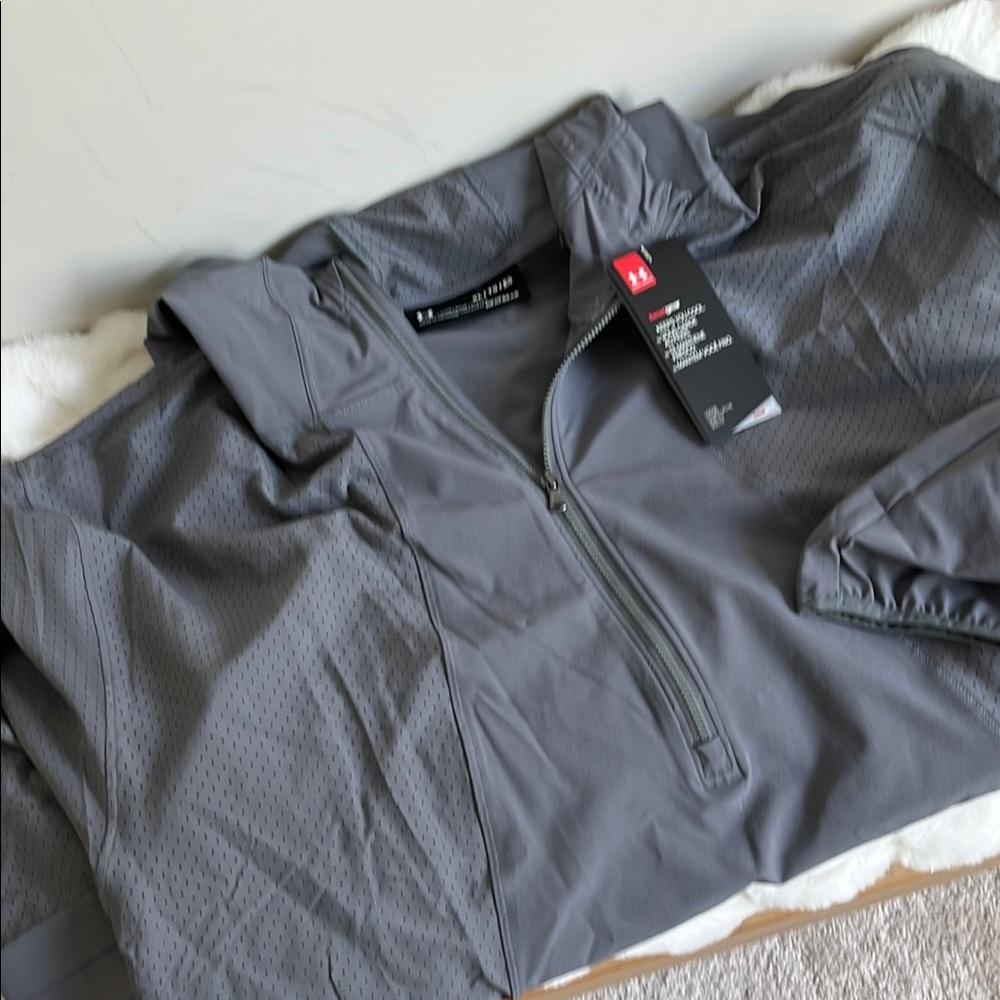 Under Armour Gray Quarter-Zip Jacket